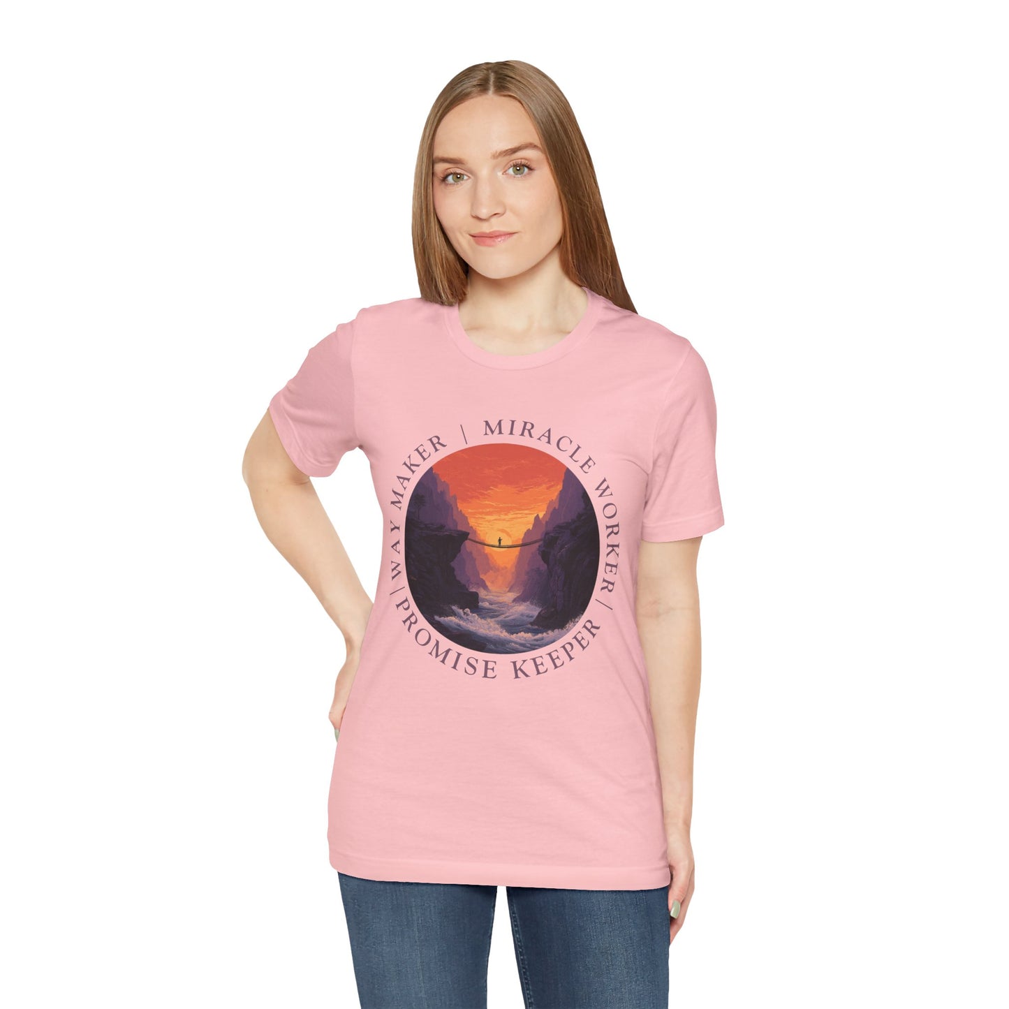 "Way Maker" Faith Bridge T-Shirt — Inspirational Christian Tee
