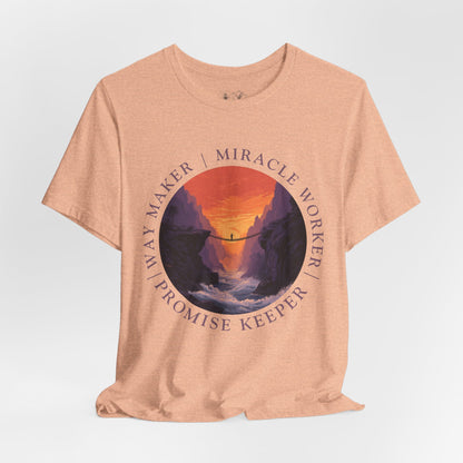 "Way Maker" Faith Bridge T-Shirt —  Inspirational Christian Tee
