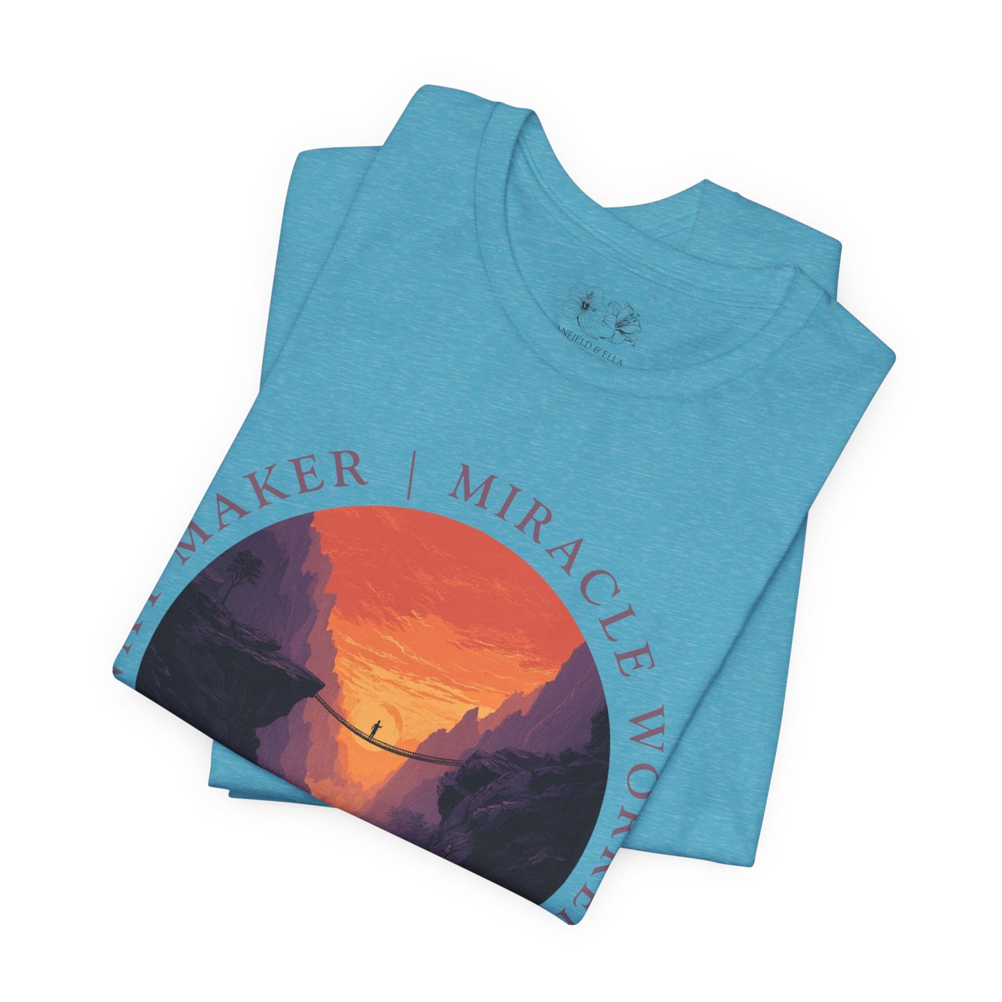 "Way Maker" Faith Bridge T-Shirt —  Inspirational Christian Tee