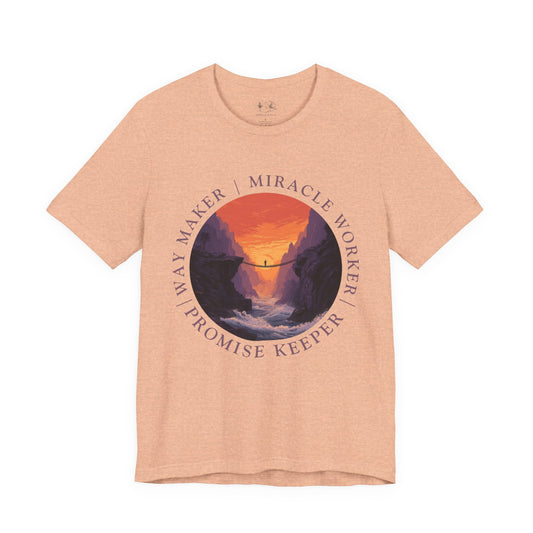 "Way Maker" Faith Bridge T-Shirt —  Inspirational Christian Tee