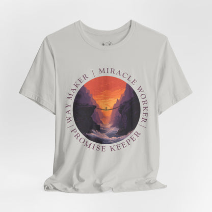"Way Maker" Faith Bridge T-Shirt —  Inspirational Christian Tee