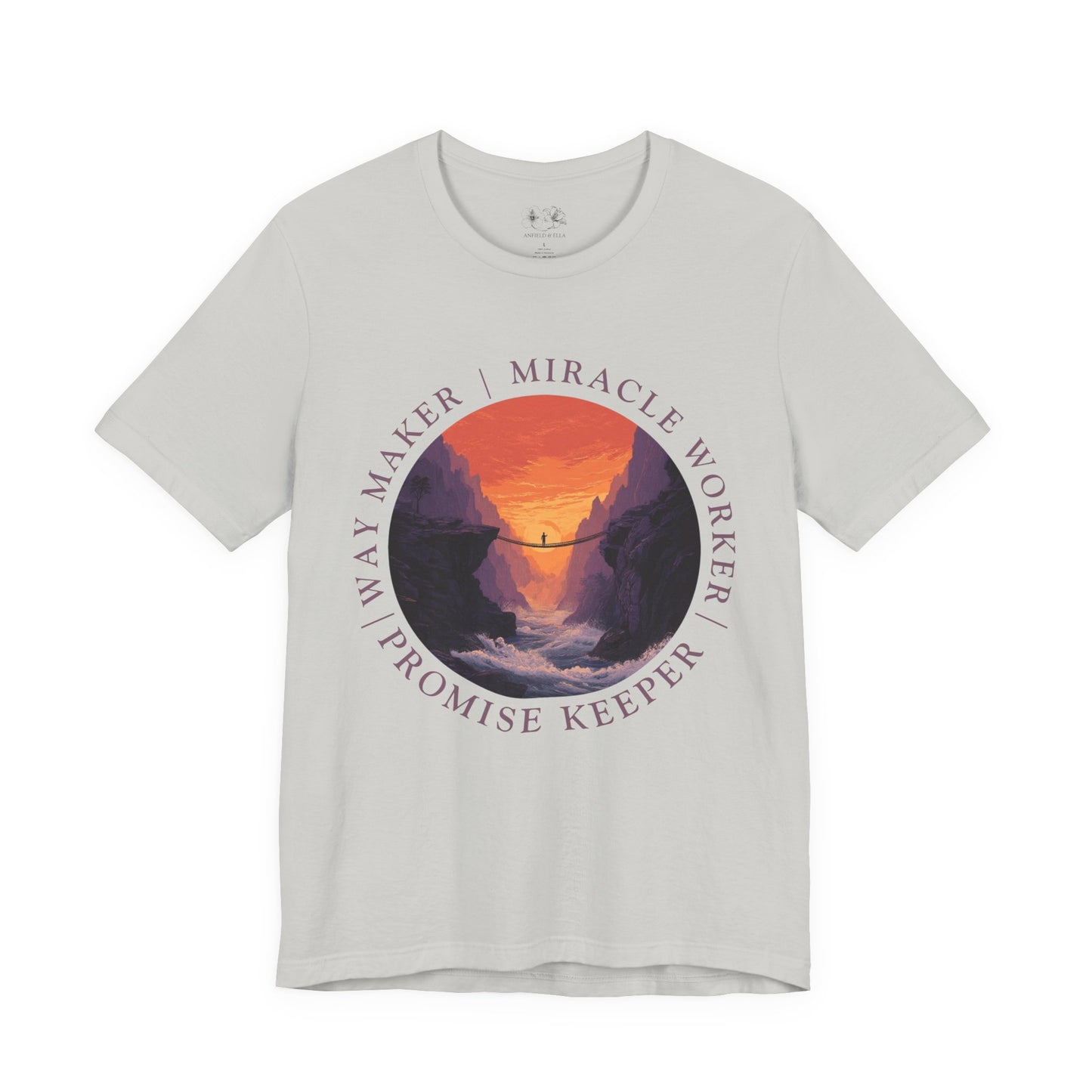 "Way Maker" Faith Bridge T-Shirt —  Inspirational Christian Tee