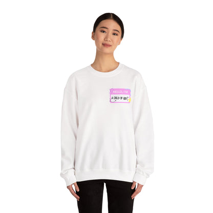 "Hello I'm - A Child of God" Crewneck Sweatshirt